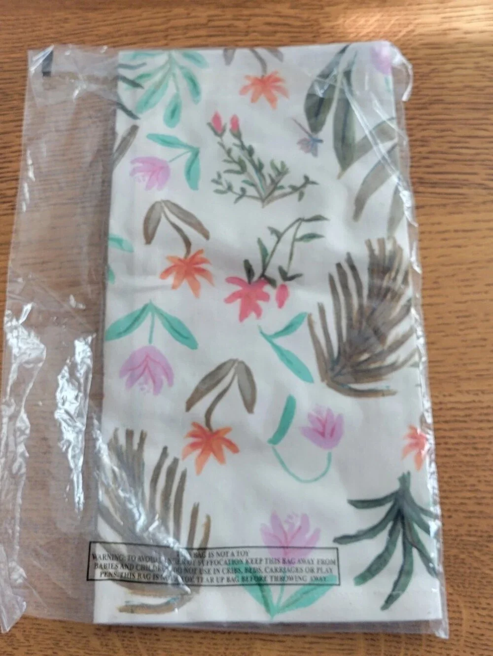 Anthropologie Queen of the Pack Tiger Dish Towel - white, green, gold